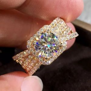 Rose Gold Engagement Cocktail Ring